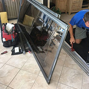 sliding glass door frame repair Cathedral City